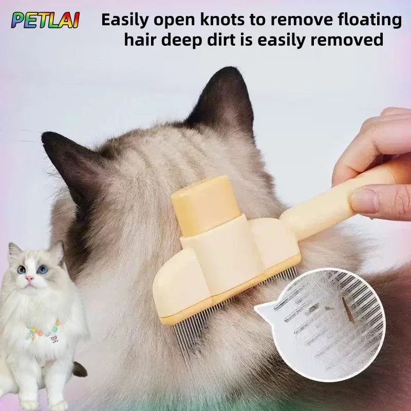Peine Deslanador Automático para Mascotas