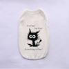 Breathable Summer Pet Vest with Fun Print – Sleeveless Casual Shirt for Small Dogs & Cats
