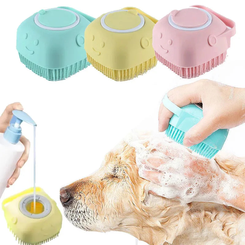 Soft Silicone Pet Bathing Gloves for Dogs and Cats