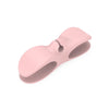 A pink heavy-duty silicone cable organizer designed to manage household wires.