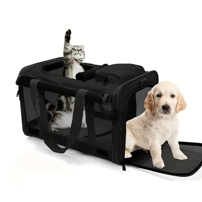 Soft-Sided Pet Carrier for Large and Medium Cats & Dogs