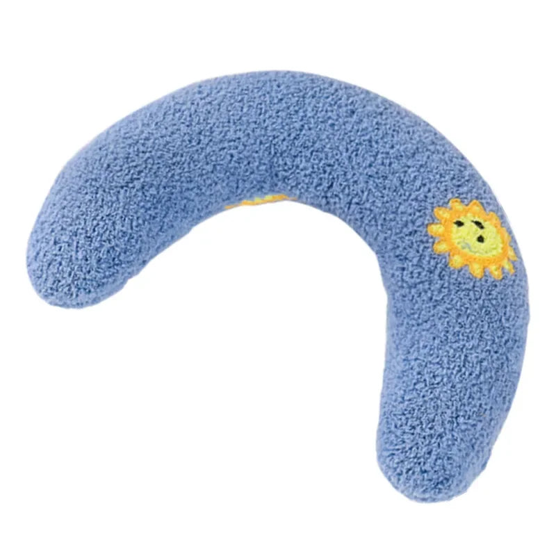 Super Soft Half Donut Cat Bed Pillow for Neck Support and Relaxation
