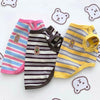 Striped Stretchy Pet Tank Top for Cats and Small Dogs