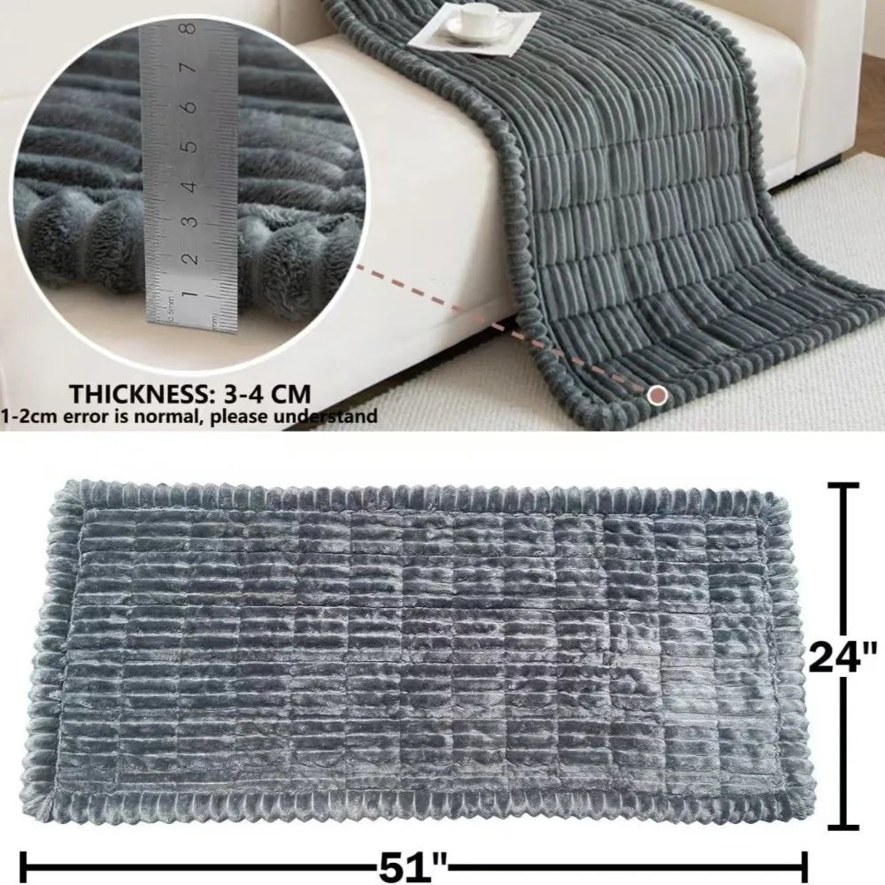 Non-Slip Plaid Dog Car Seat Cover with Washable Flannel