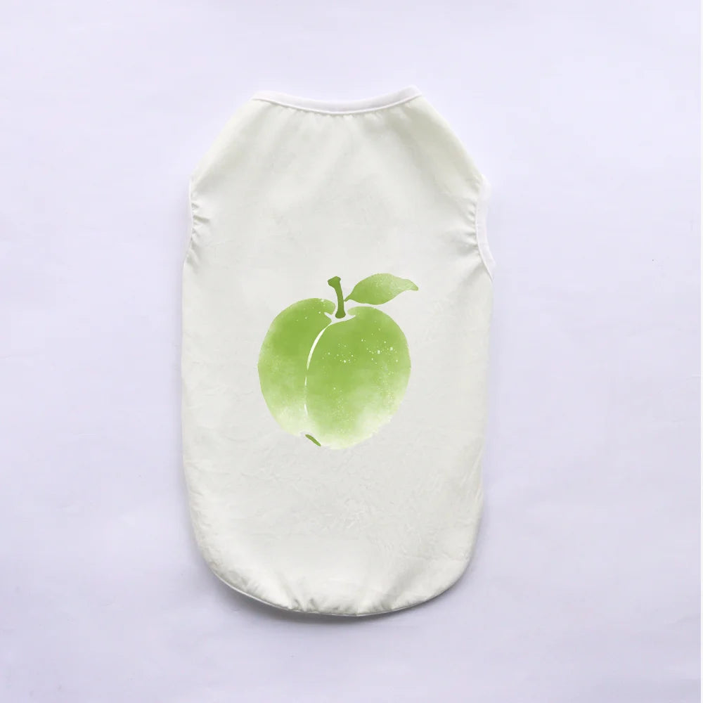 Breathable Fruit Print Pet Vest for Small Dogs and Cats