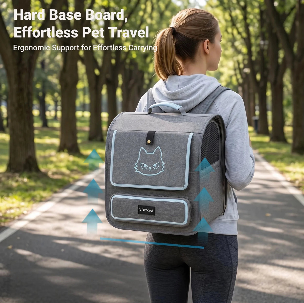 Foldable Pet Carrier Backpack for Cats and Small Dogs