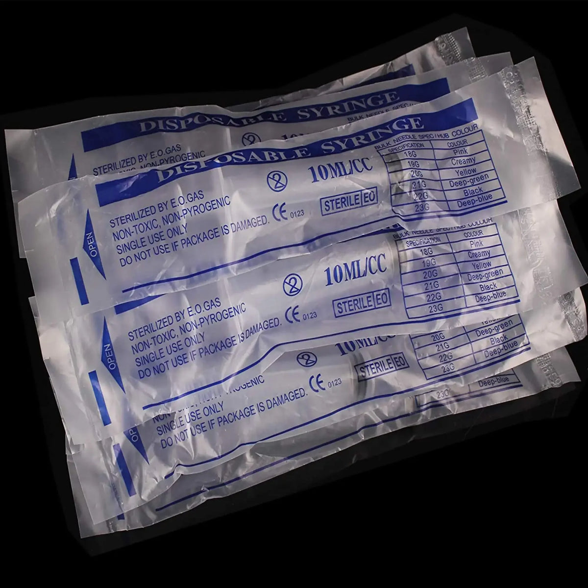 10ml Plastic Syringe for Liquid Measurement & Dispensing (Pack of 10)