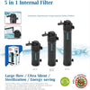 Filtre Submersible 5-en-1 pour Aquarium avec Stérilisateur UV