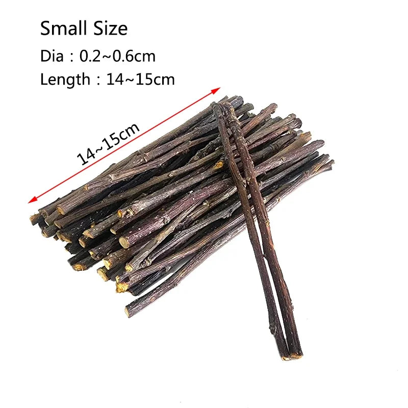 Bâtons de Mâche en Bois de Pommier Naturel pour Petits Animaux