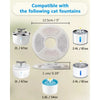 Replacement Activated Carbon Filters for Pet Water Fountains
