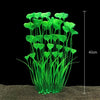 Planta Artificial Realista para Acuario con Base de Cerámica