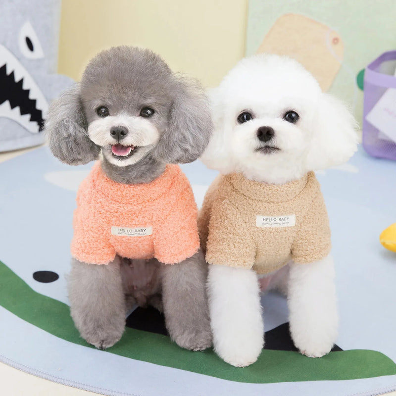 Chaqueta de Fleece Suave para Perro con Cierre de Cordón