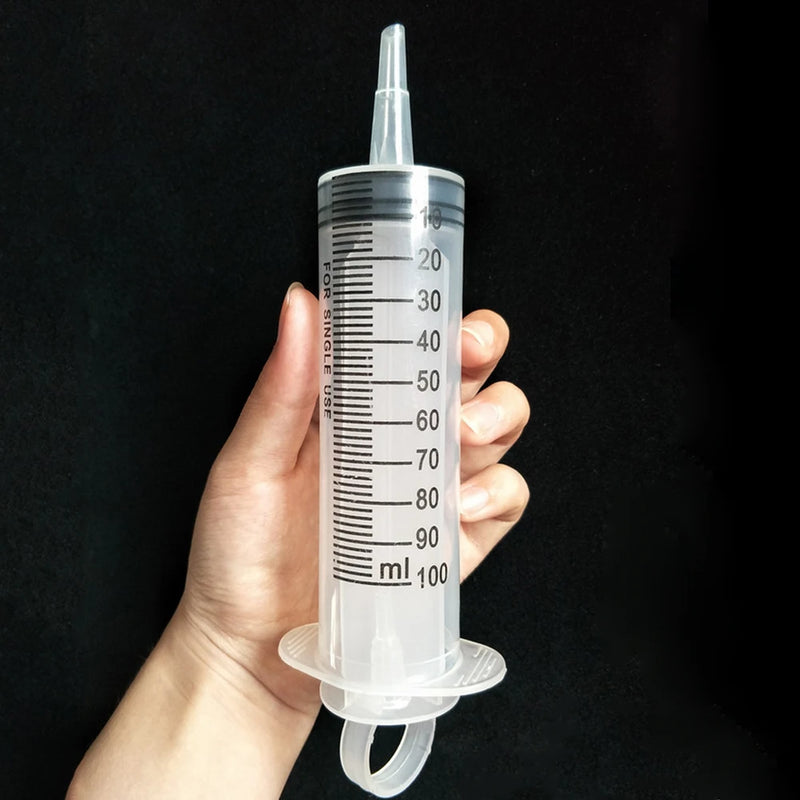 100 ml Reusable Plastic Liquid Measuring Syringe for Feeding