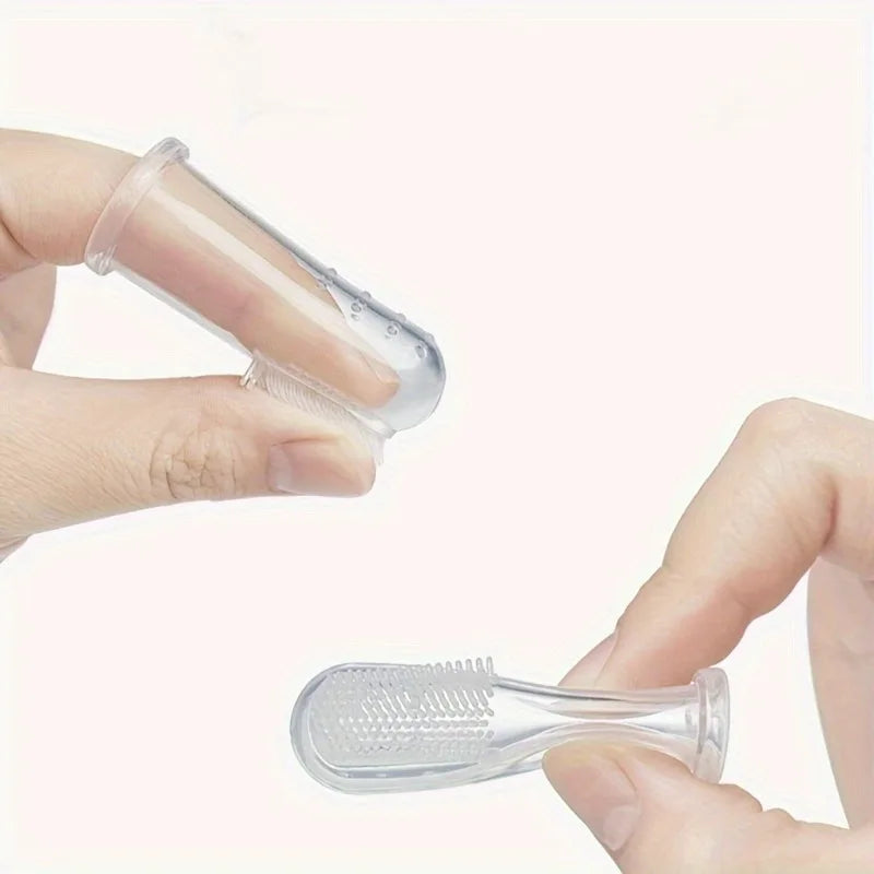 Silicone Finger Toothbrushes for Dogs and Cats - 5 Pack