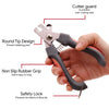 Stainless Steel Pet Nail Clippers with Safety Guard & Built-In File