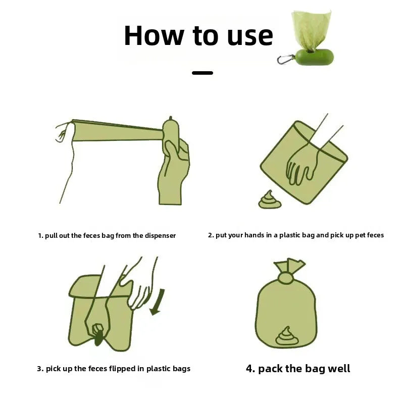 Biodegradable Dog Poop Bags with Dispenser (20 Rolls)