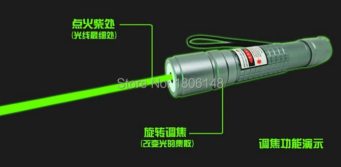 Green Laser Pointer with Adjustable Focus
