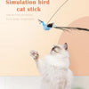 Jouet Interactif pour Chat en Forme de Paon avec Clochette