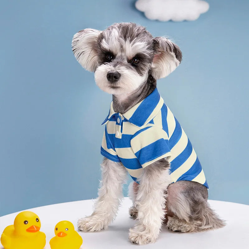 Classic Cotton Polo Shirt for Dogs and Cats