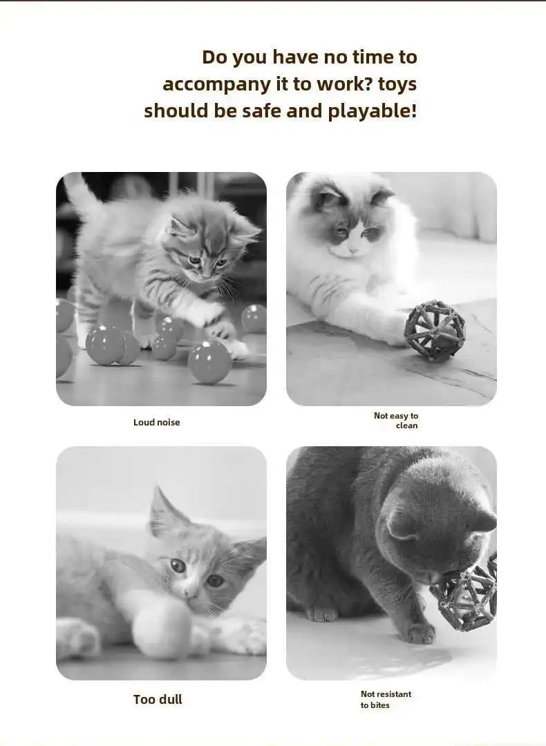 Juguete Interactivo para Gatos con Cola en Movimiento