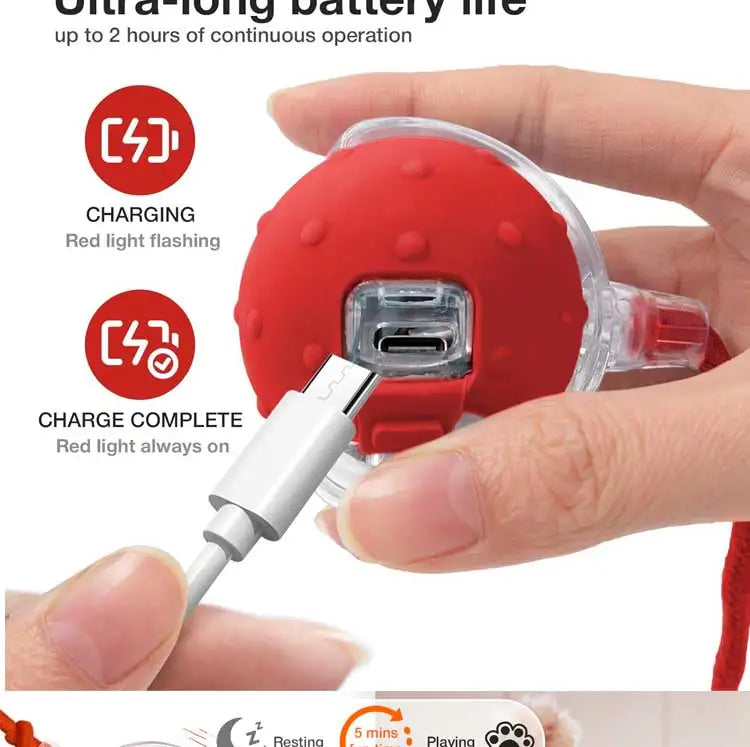 Interactive Chirping Cat Toy Ball with Motion Activation