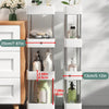 Rolling Utility Storage Cart with 3/4 Tiers