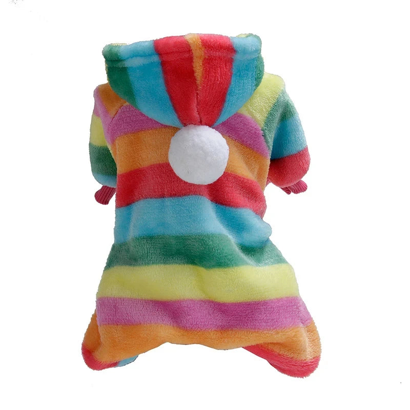 Soft Flannel Dog Coat for Cold Weather