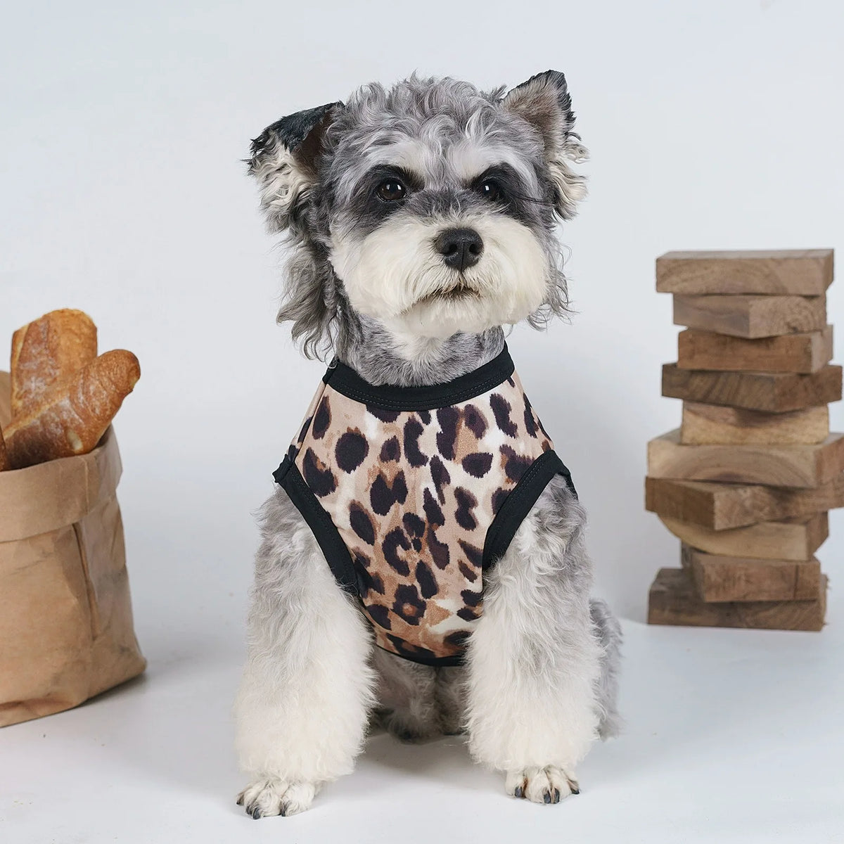 Leopard Print Pet Vest for Small Dogs & Cats – Breathable Summer Style