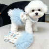 Cute Bow Pet Dress for Small Dogs – Breathable Summer Skirt