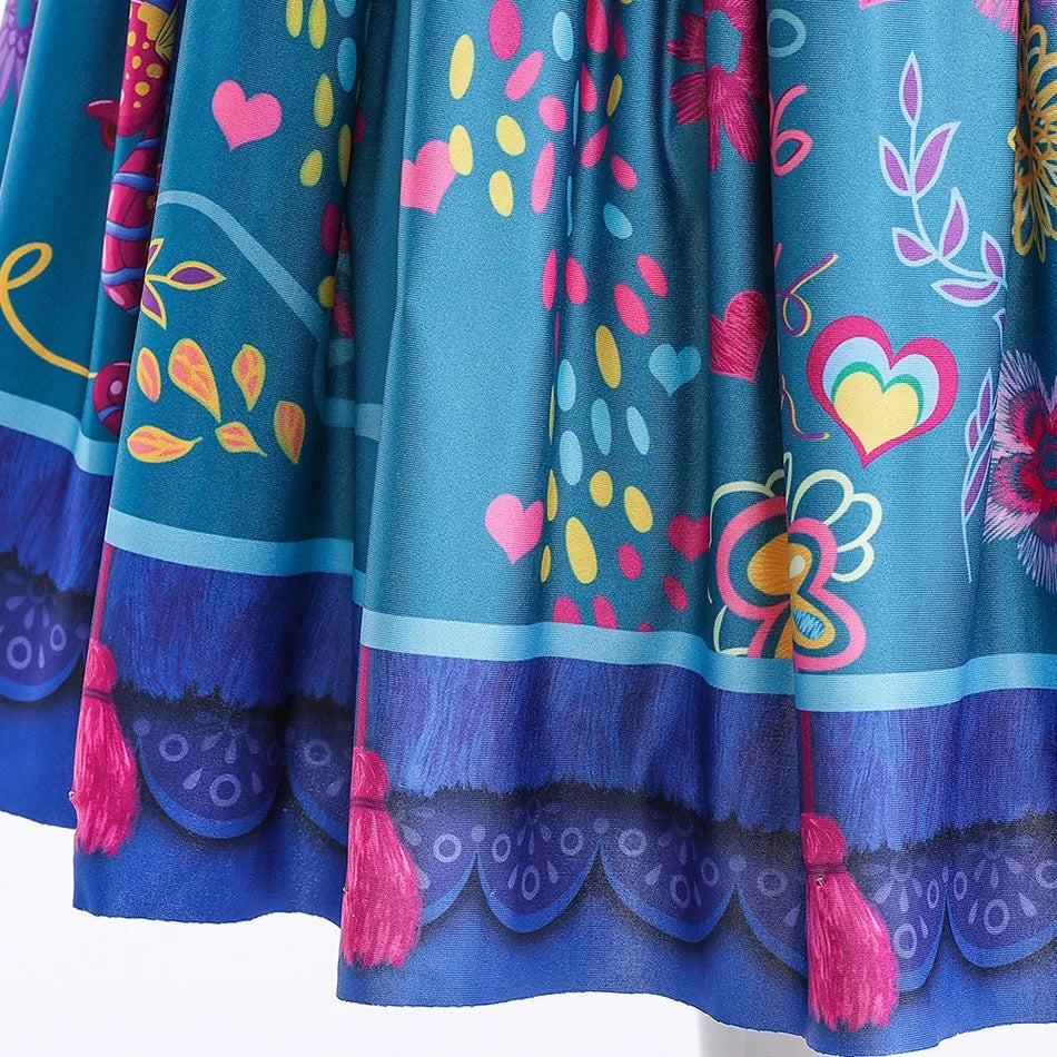 Floral Print Princess Dress for Girls, Inspired by Mirabel