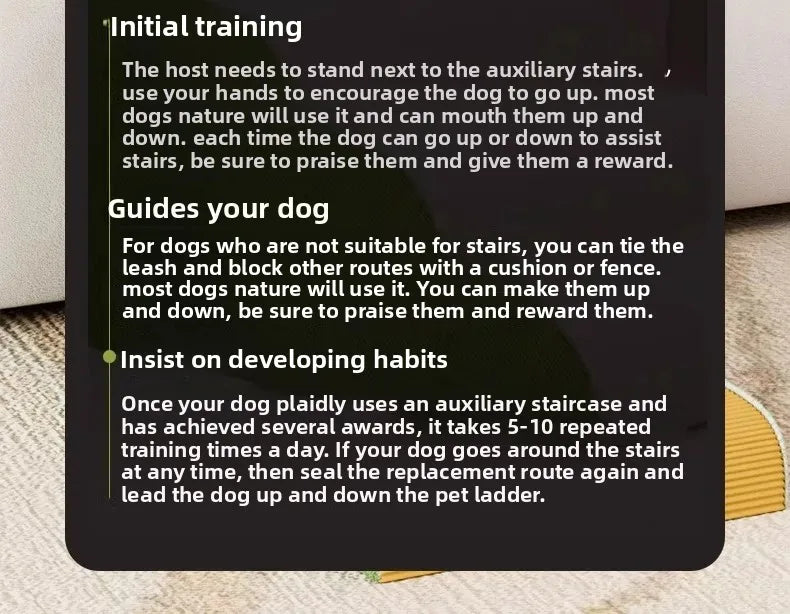 Foam Pet Stairs with Non-Slip Ladder for Dogs and Cats