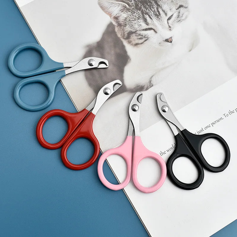 Stainless Steel Pet Nail Clippers with Non-Slip Grip