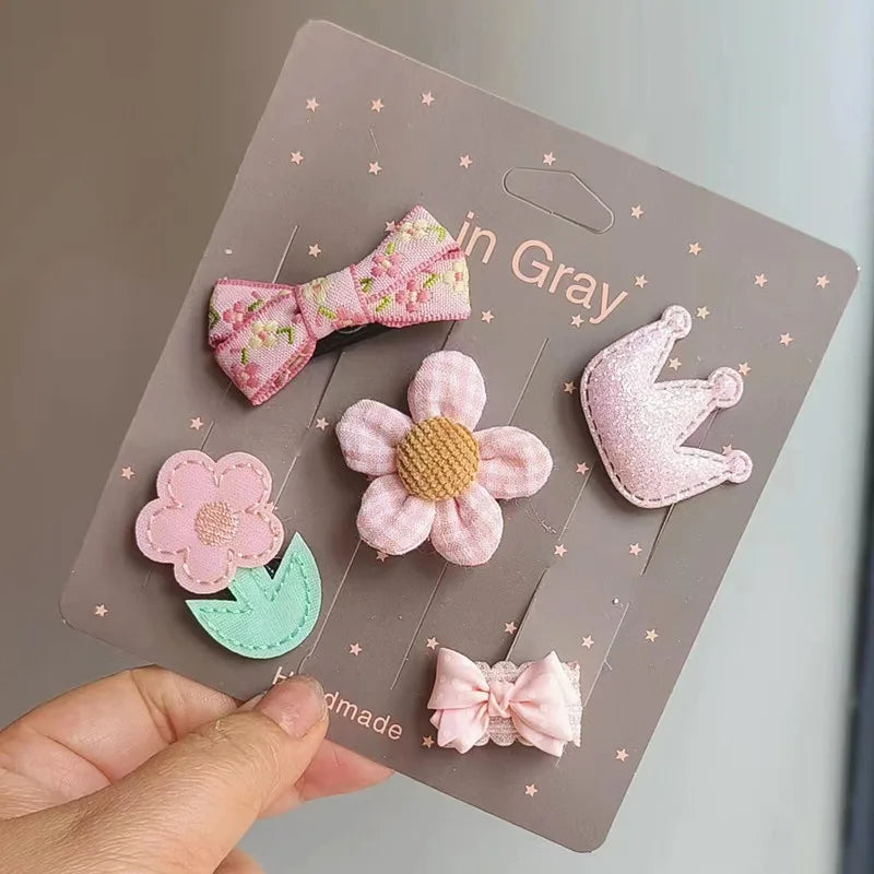 Adorable Clip-On Pet Hair Bows for Dogs and Cats (Set of 5)
