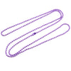 A set of ball necklaces featuring gold and silver plating, displayed on a white background.