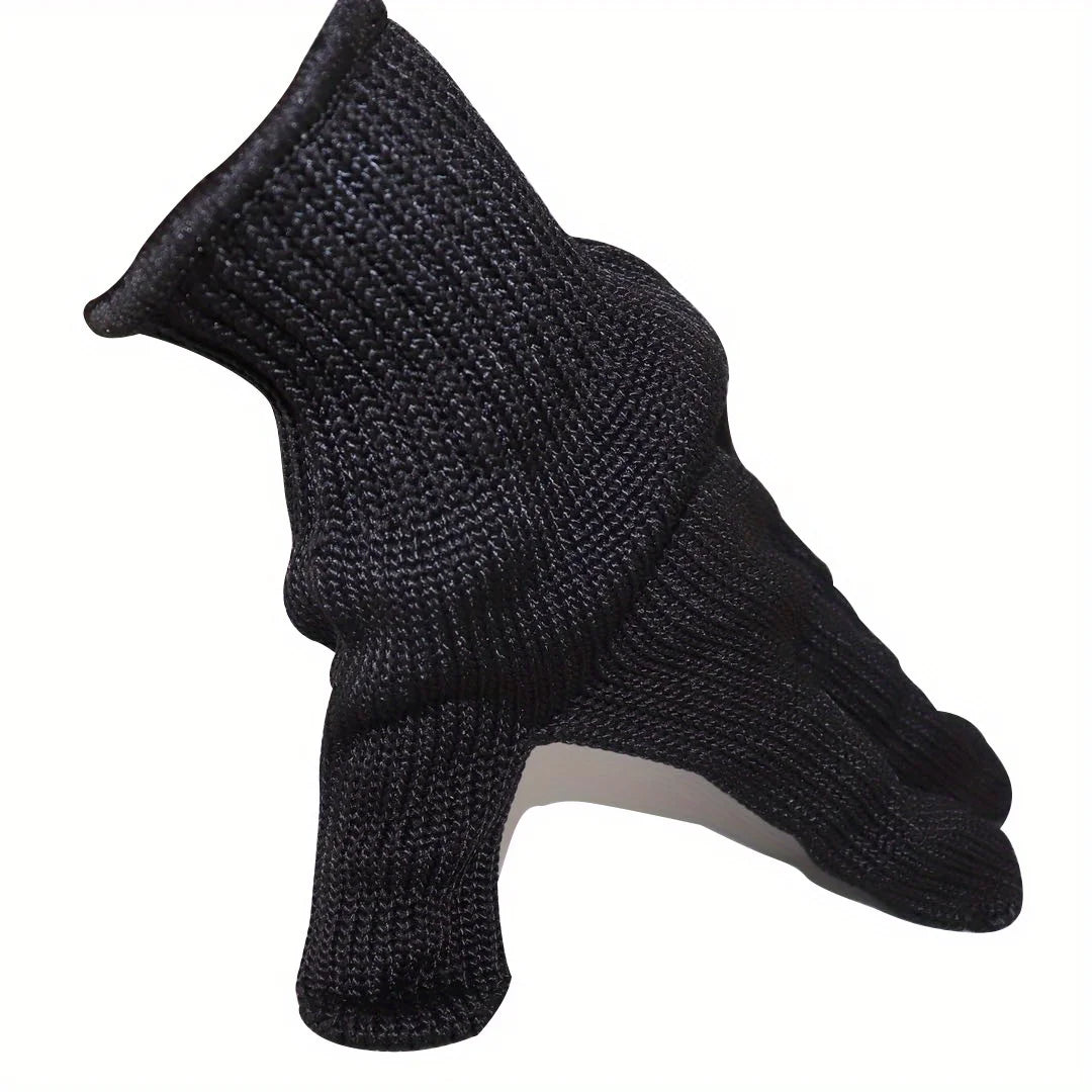 Black knitted bird training anti-bite gloves for small animals