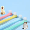 Brosse à dents pour animaux avec tête compacte