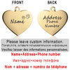 Personalized Pet ID Tag for Collar - Engraved Heart Tag