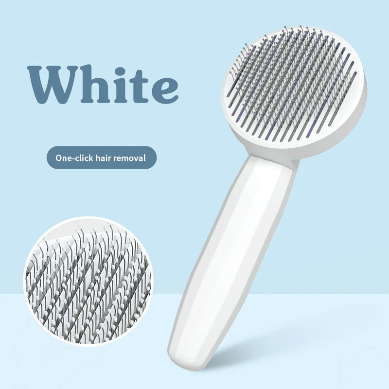 Brosse de toilettage auto-nettoyante pour animaux