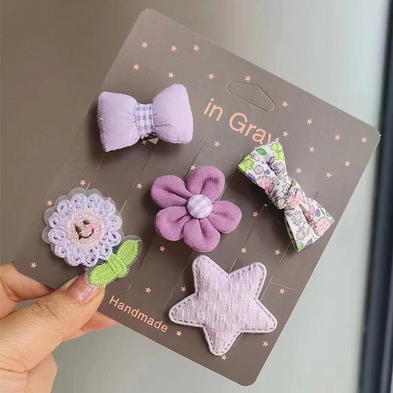 Adorable Clip-On Pet Hair Bows for Dogs and Cats (Set of 5)