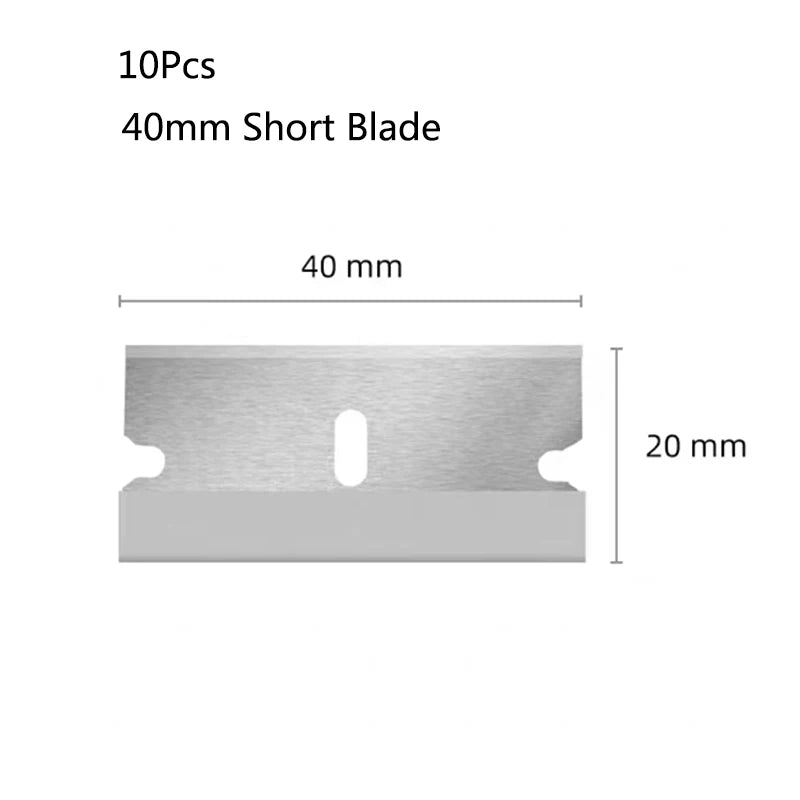 10 Pcs Aquarium Algae Scraper Replacement Blades Stainless Steel