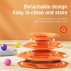 Three Layer Interactive Cat Toy Tower with Colorful Balls