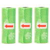 Disposable Dog Waste Bags with Bone-Shaped Dispenser and Leash Clip