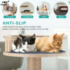 Eine Katze ruht auf einer Holz-Anti-Rutsch-Matte, die Möbel schützt.