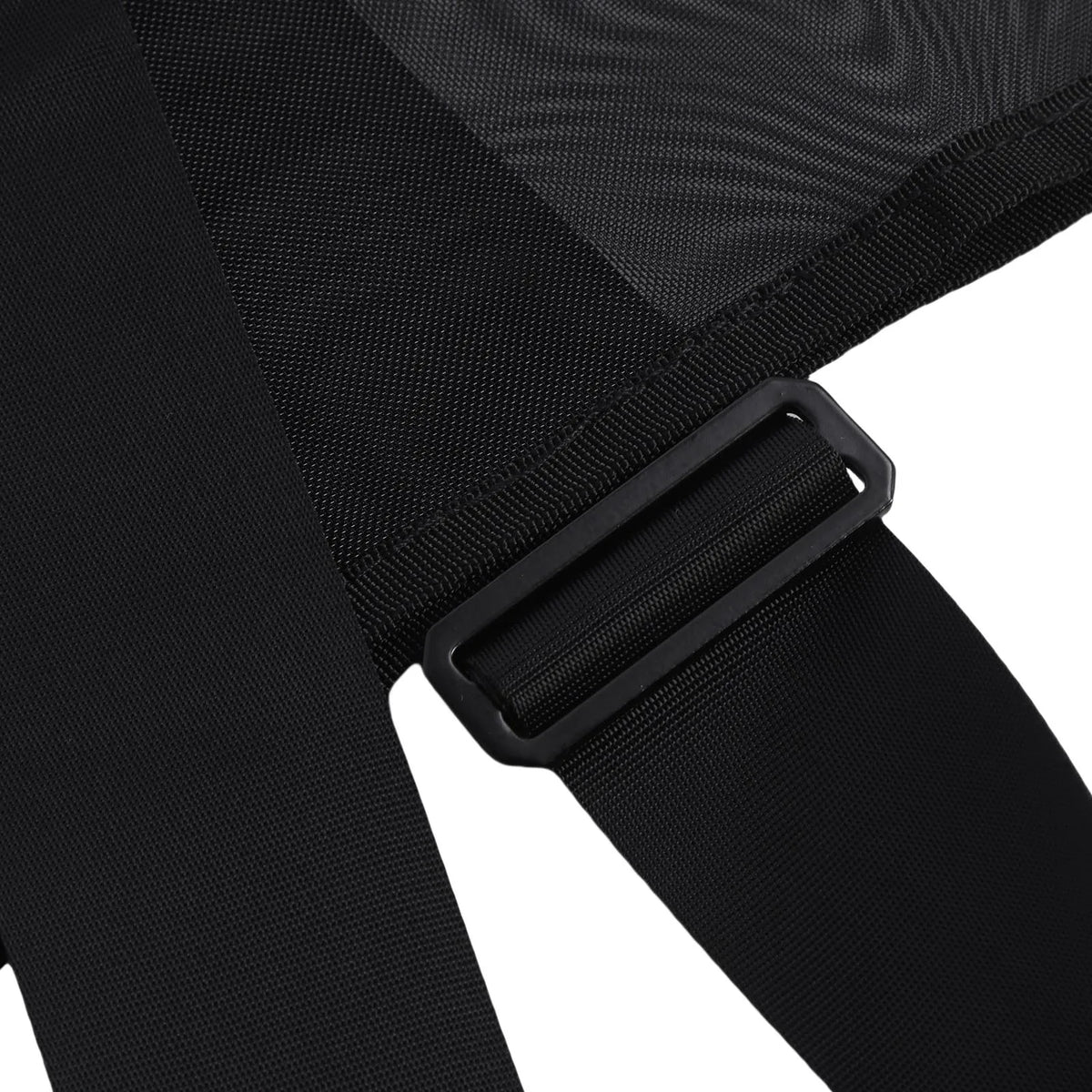 Black breathable mesh fly sheet for horses with a black strap visible.