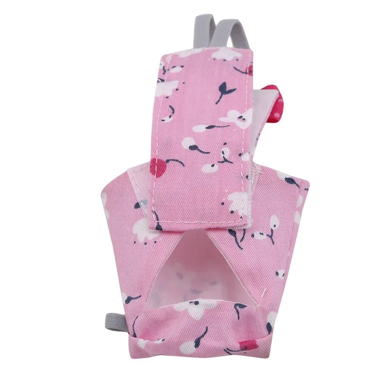 Combinaison de vol en coton lavable avec nœud papillon pour oiseaux