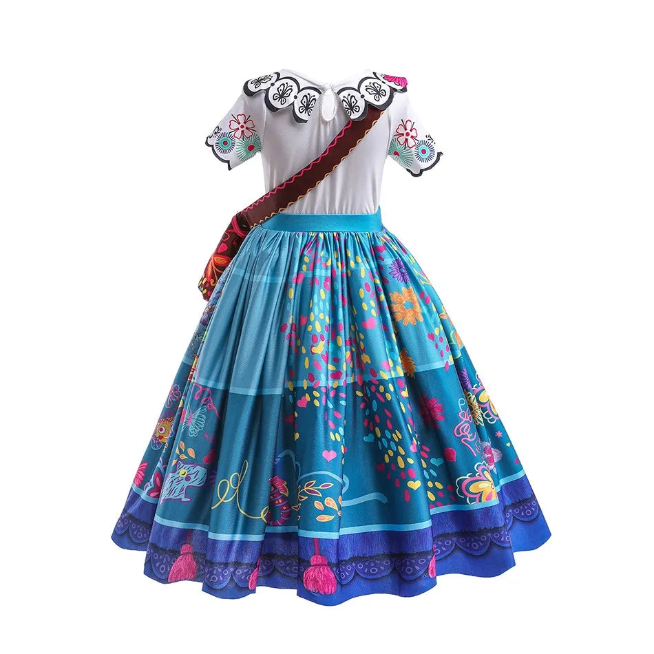 Floral Print Princess Dress for Girls, Inspired by Mirabel