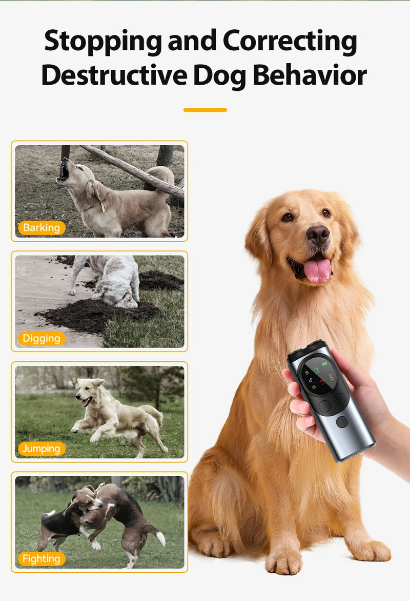 ROJECO Three-Head Ultrasonic Dog Training Device