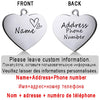 Personalized Pet ID Tag for Collar - Engraved Heart Tag