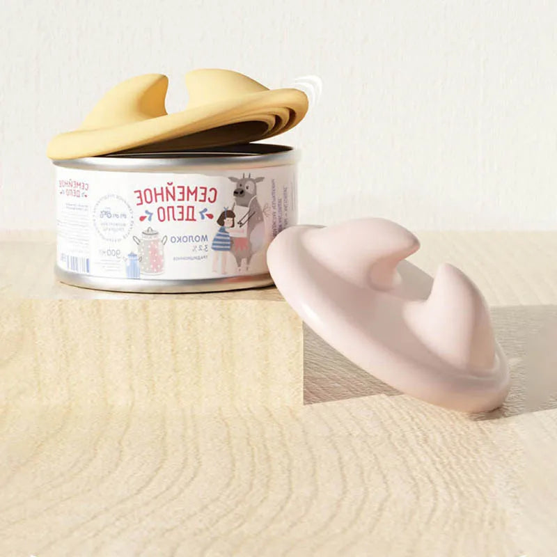 Silicone Pet Food Spoon with Airtight Can Lid