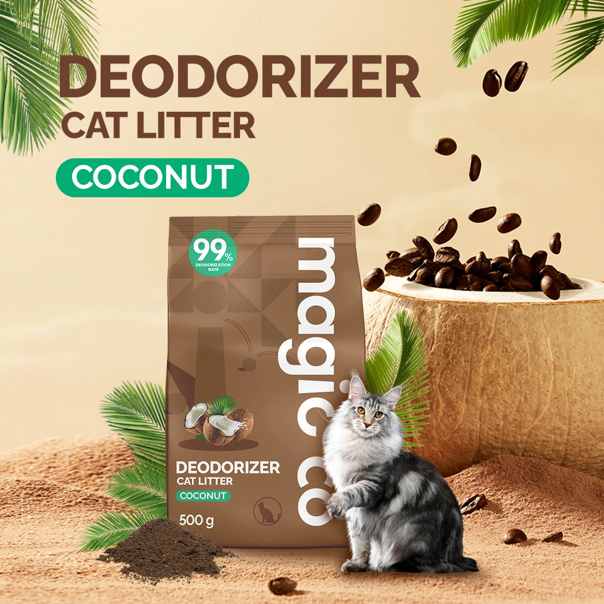 Cat Litter Deodorizer Powder – Long-Lasting Odor Control for All Litter Types
